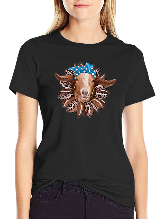 Goat with Bandana Graphic Tee