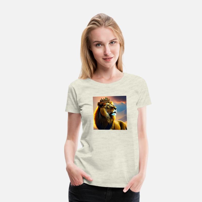 Majestic Lion with Crown