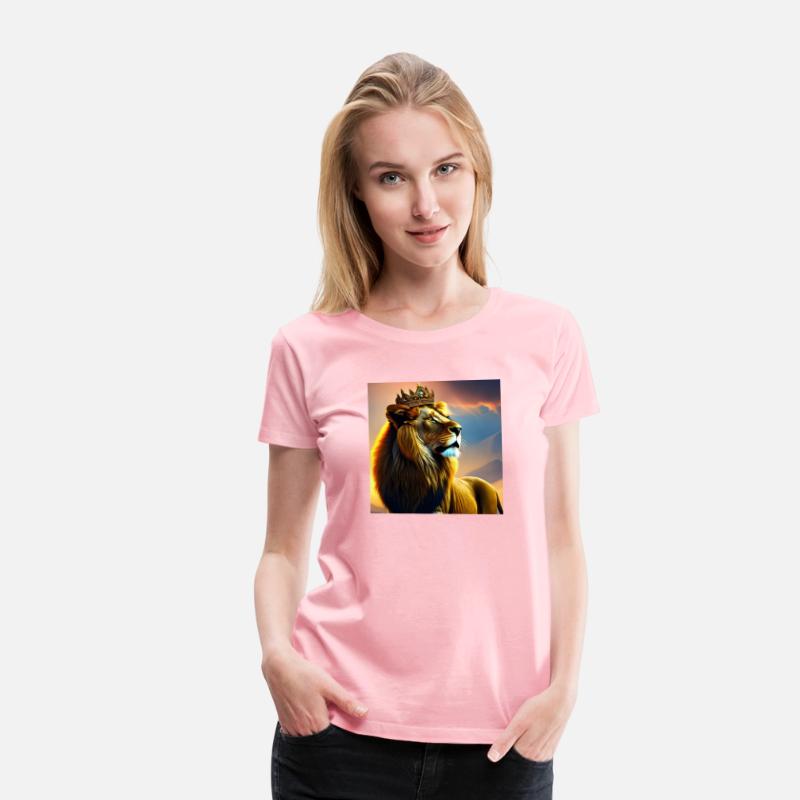 Majestic Lion with Crown