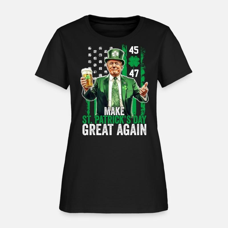 Make St Patricks Day Great Again Funny Trump