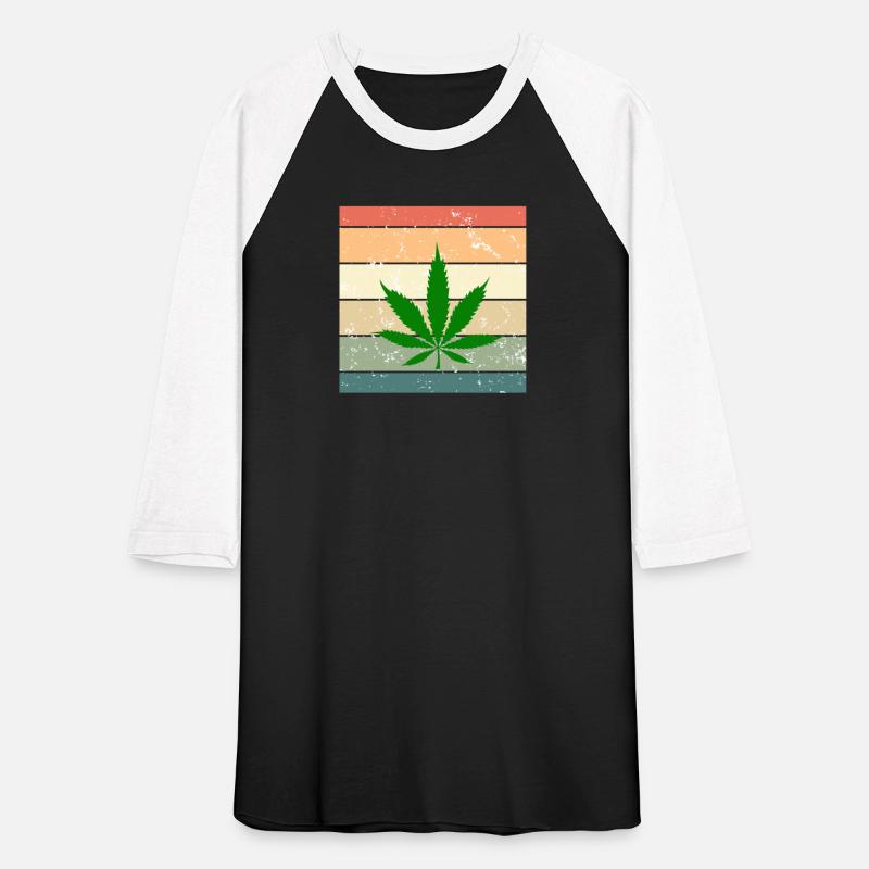 Marijuana Leaf, Cannabis in retro look