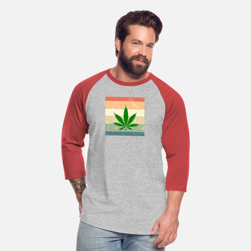Marijuana Leaf, Cannabis in retro look