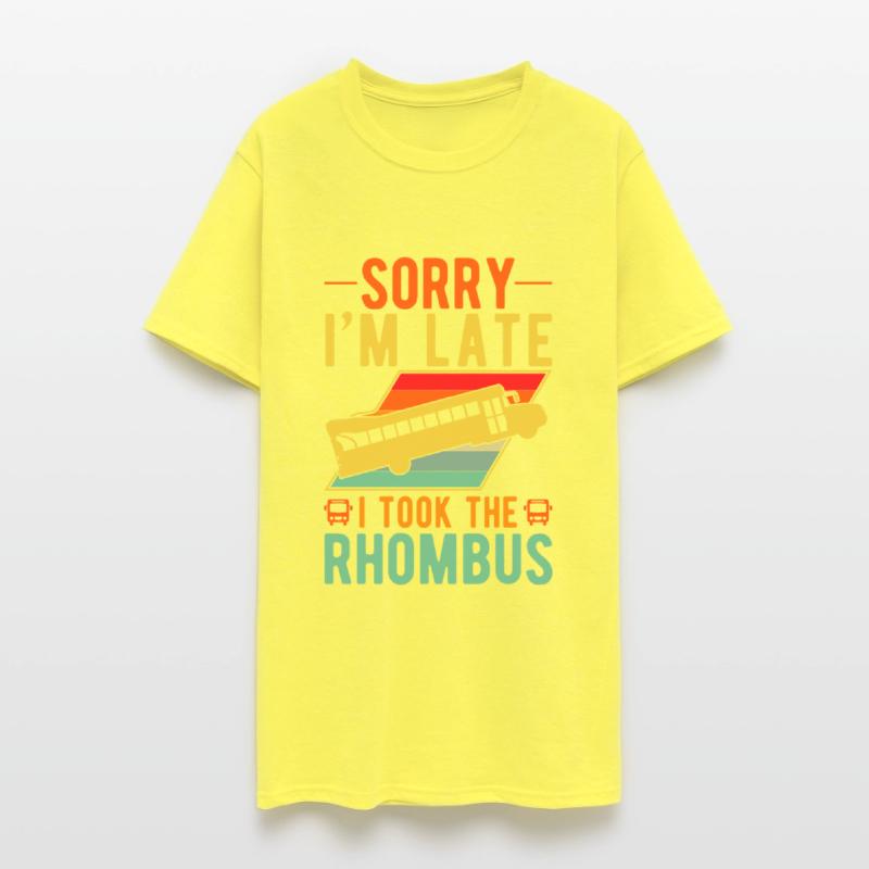 Math Teacher School Bus Driver Rhombus