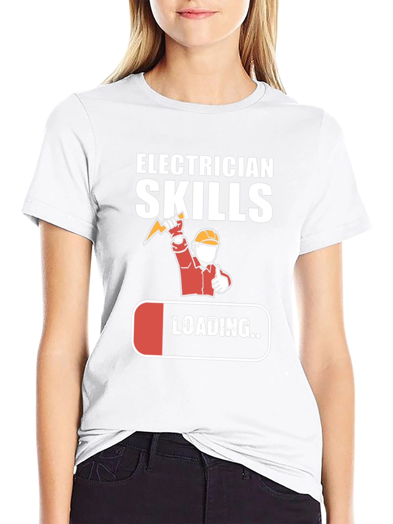 Electrician Skills Loading T-Shirt Funny Gift