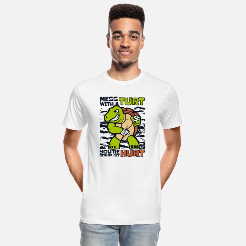 Mess With A Turt Gonna Hurt Tortoise Painted