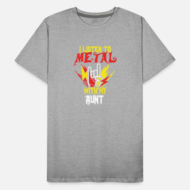 Metal With Aunt Metal Kid Music Lover Rocker