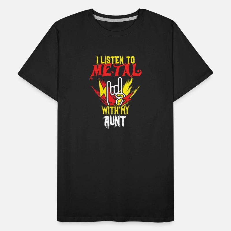 Metal With Aunt Metal Kid Music Lover Rocker