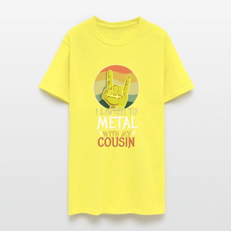 Metal With Cousin Metal Kid Music Lover Rocker