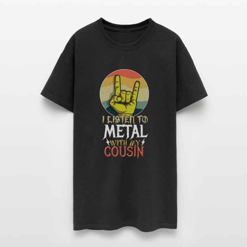 Metal With Cousin Metal Kid Music Lover Rocker