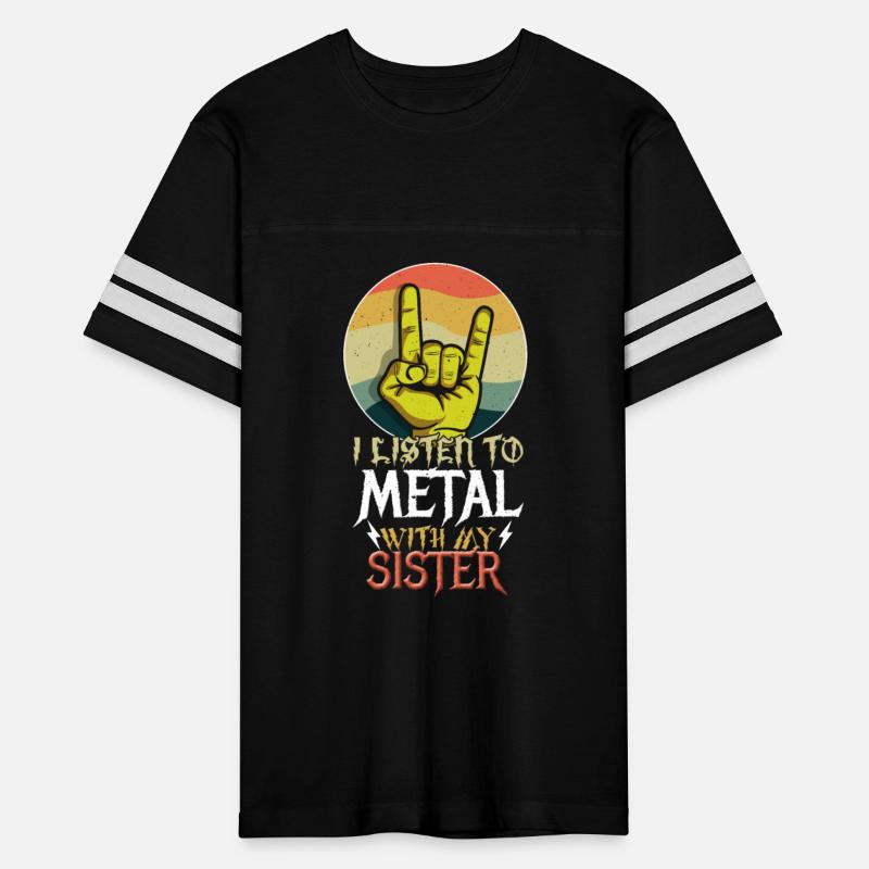Metal With Sister Metal Kid Music Lover Rocker