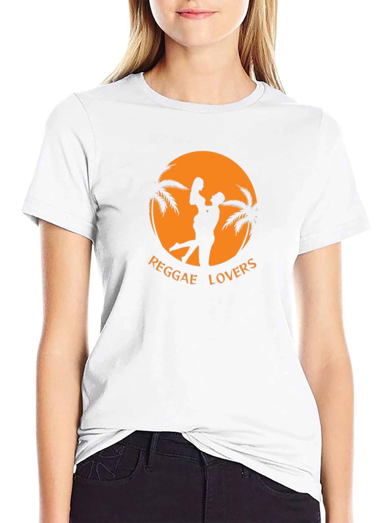 Reggae Lovers T-Shirt - Island Vibes Black Tee