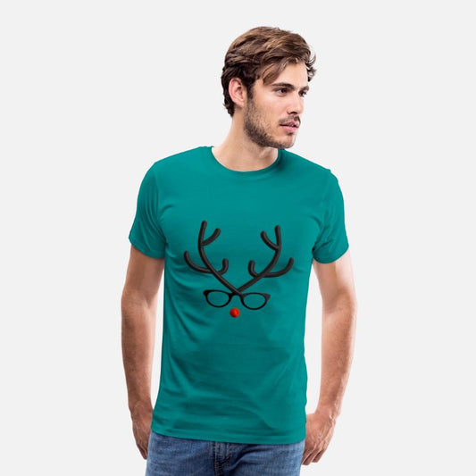 Minimalist Festive Reindeer Top