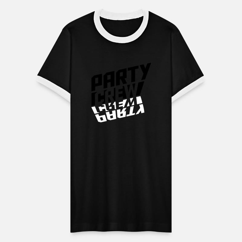 mirrored shadow fun party crew red bar friends tea