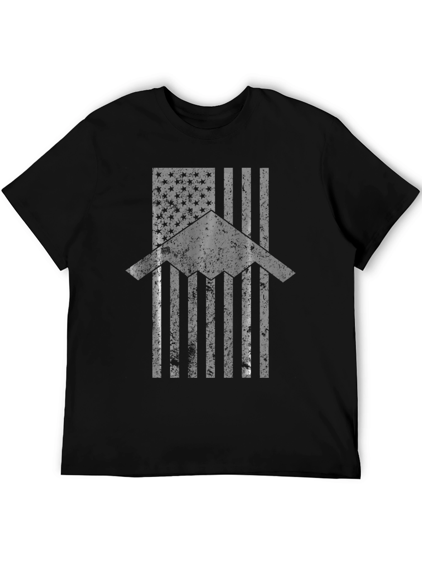 Stealth Bomber US Flag Graphic T-Shirt