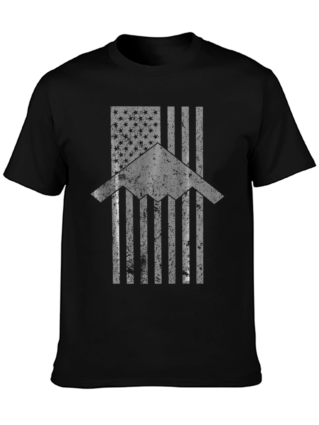 Stealth Bomber US Flag Graphic T-Shirt