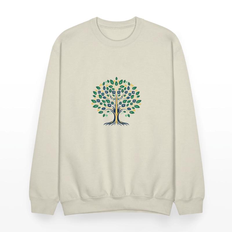 Modern Abstract Tree Wall Art | Digital Nature Art