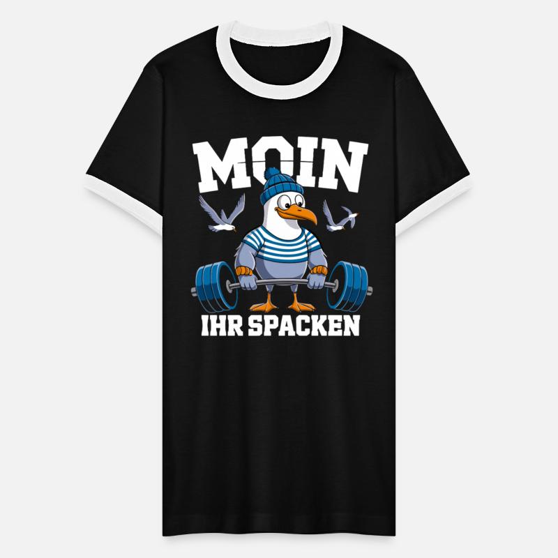 Moin Ihr Spacken Seagull Humor Fitness Vibes