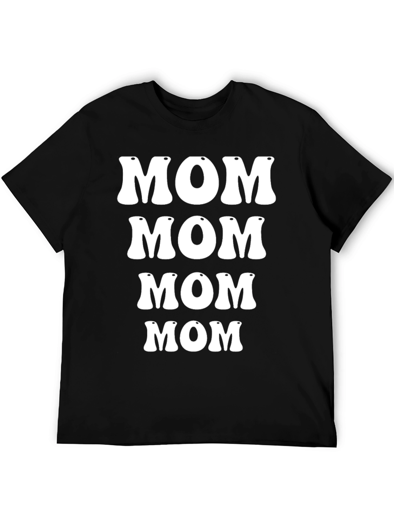 Retro Mom T-Shirt - Black Cotton Tee