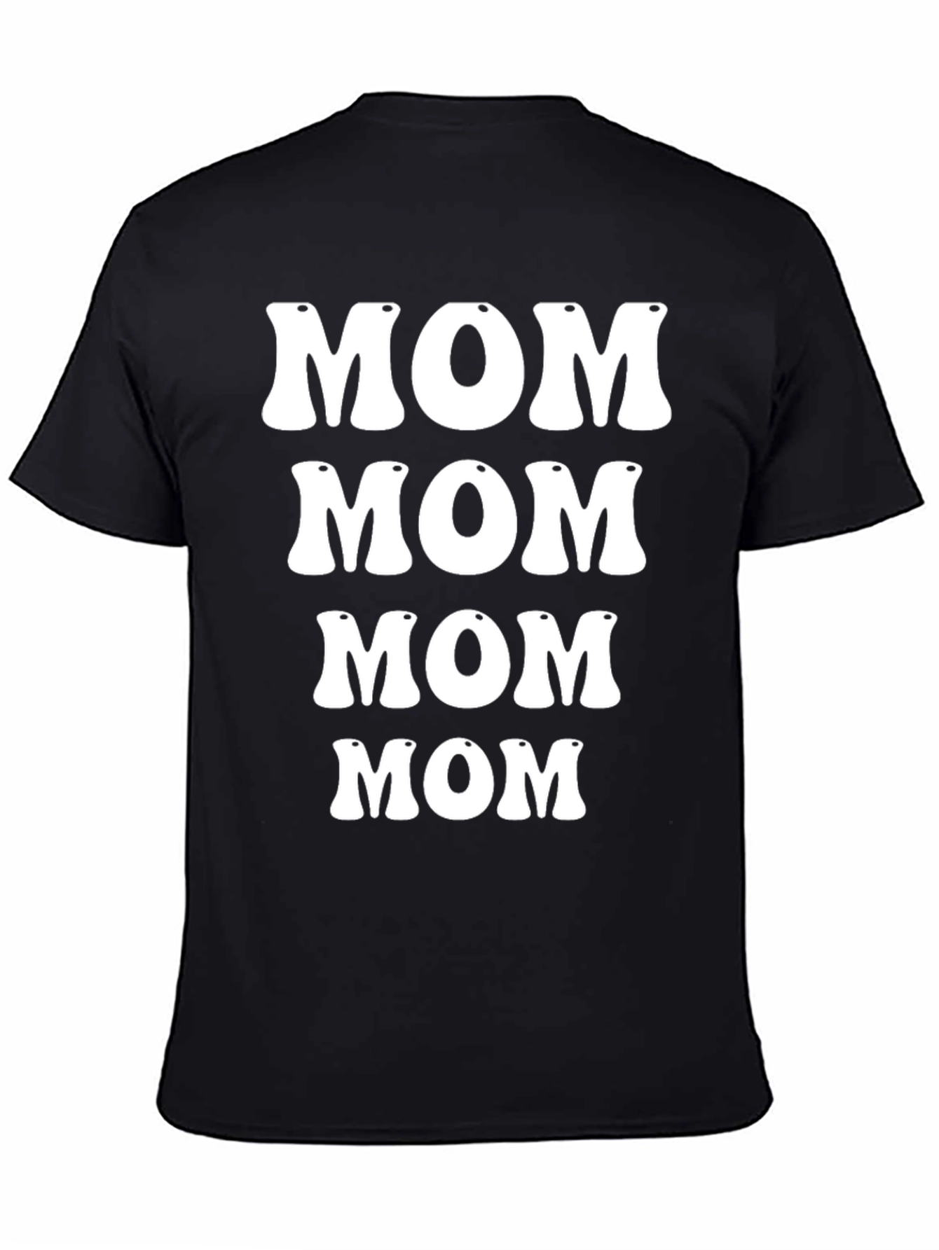 Retro Mom T-Shirt - Black Cotton Tee
