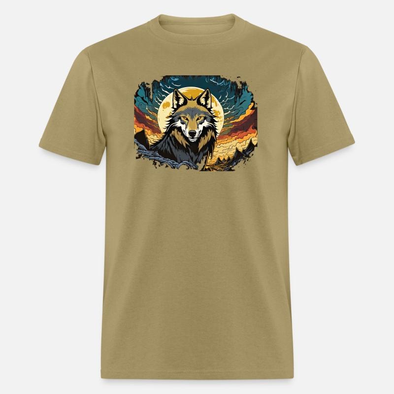 Moonlit Howl: Wolf in the Blue Night Vector