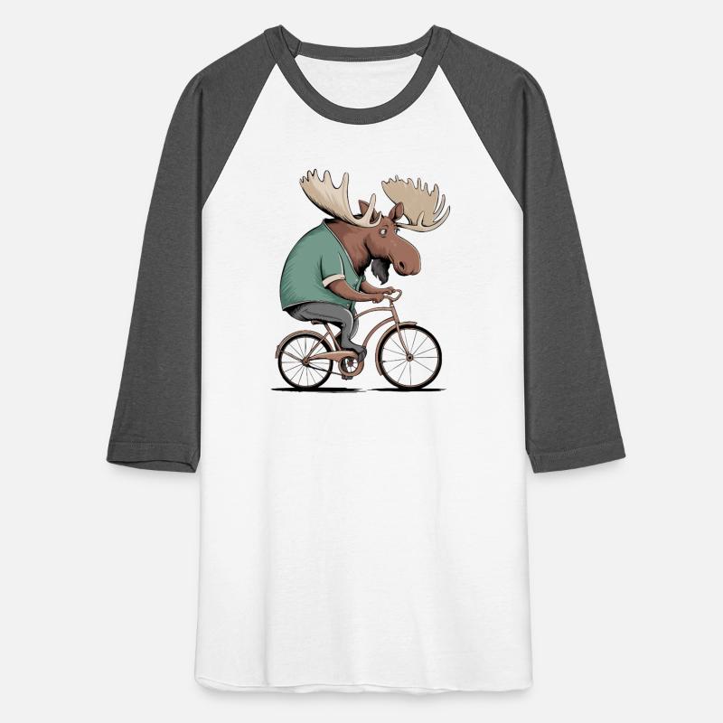 Moose on Bike Graphic T-Shirt – Handmade Unisex