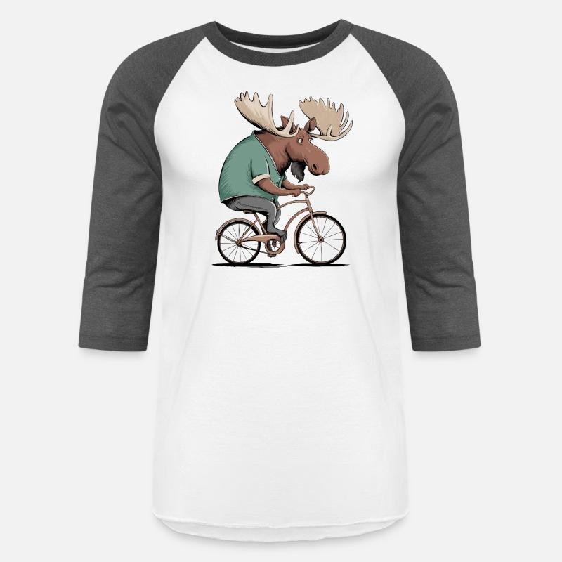 Moose on Bike Graphic T-Shirt – Handmade Unisex