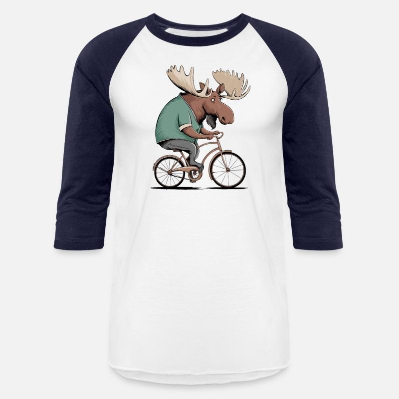 Moose on Bike Graphic T-Shirt – Handmade Unisex
