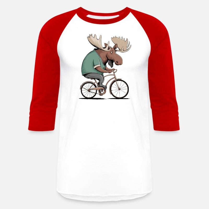 Moose on Bike Graphic T-Shirt – Handmade Unisex