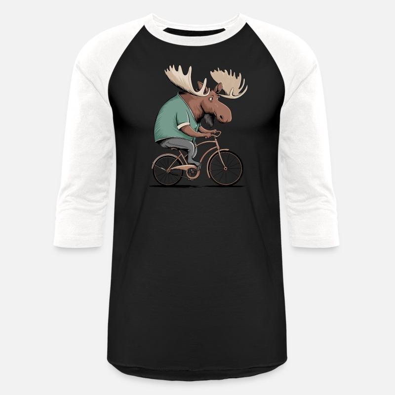 Moose on Bike Graphic T-Shirt – Handmade Unisex