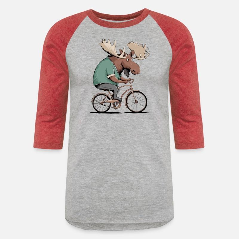 Moose on Bike Graphic T-Shirt – Handmade Unisex