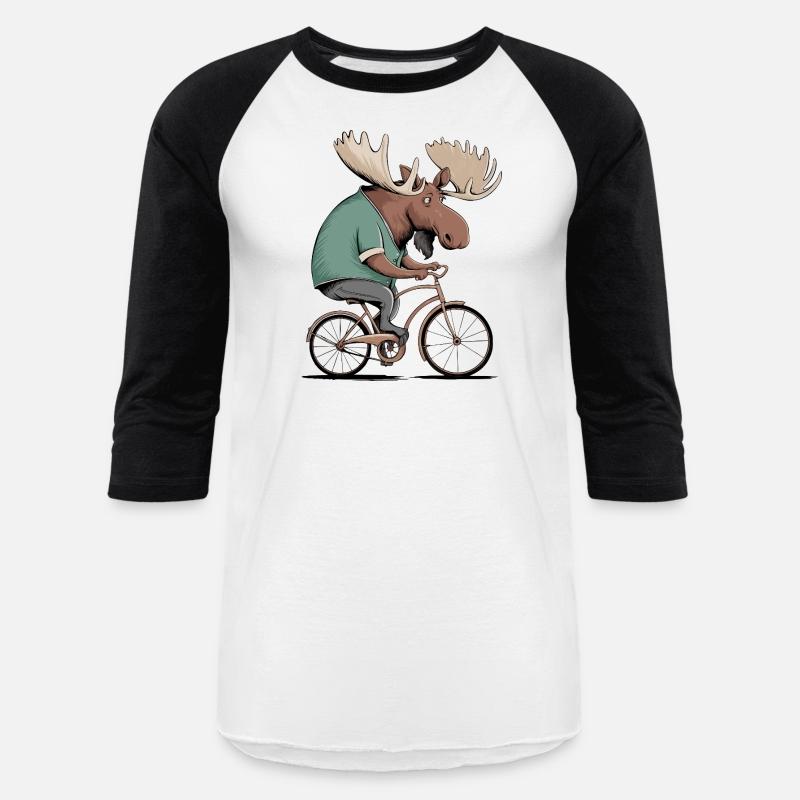 Moose on Bike Graphic T-Shirt – Handmade Unisex