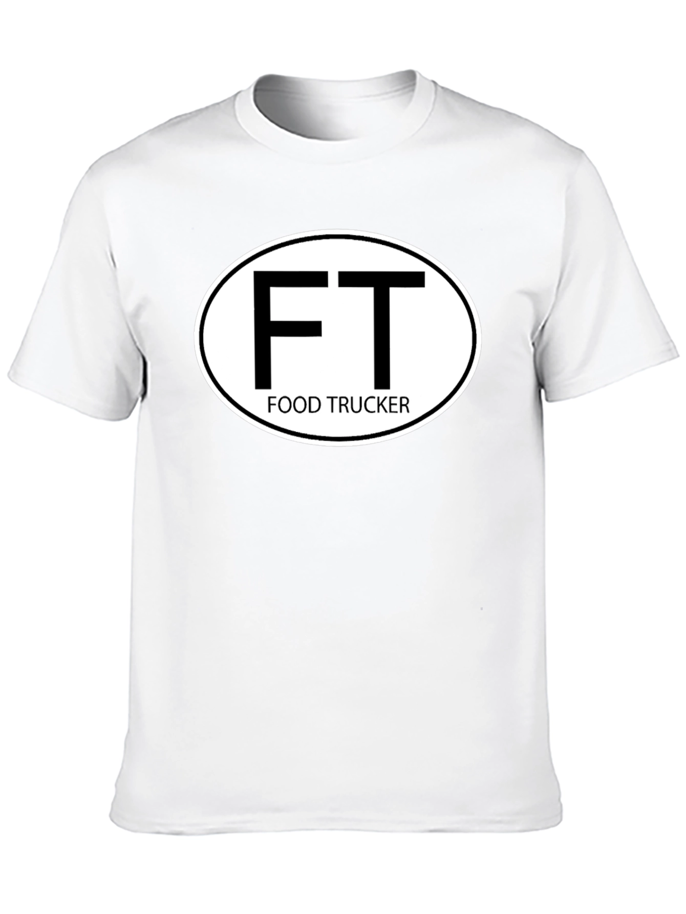 Food Trucker Graphic T-Shirt - FT Oval Design