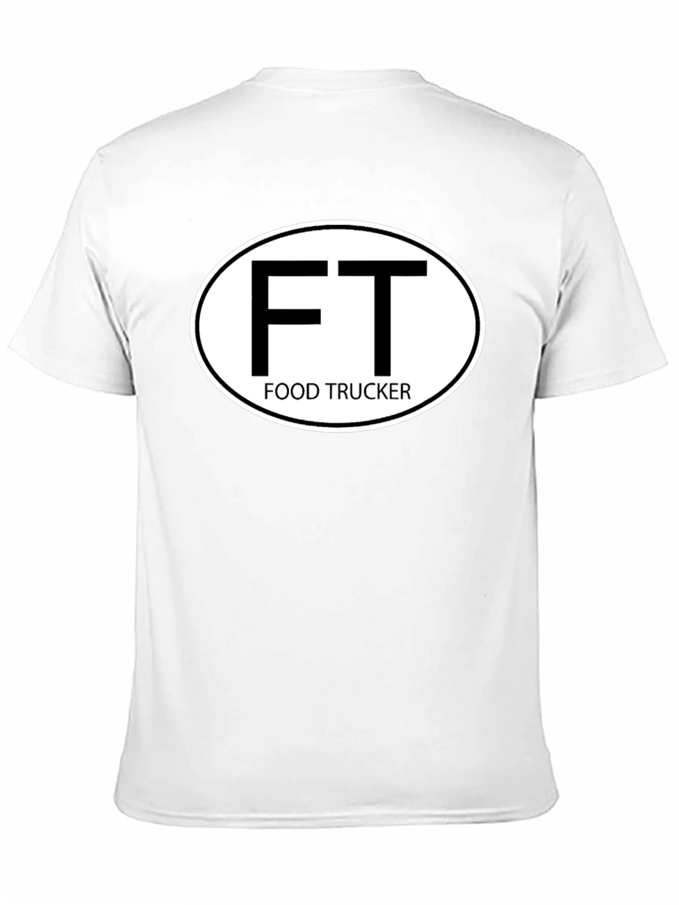Food Trucker Graphic T-Shirt - FT Oval Design
