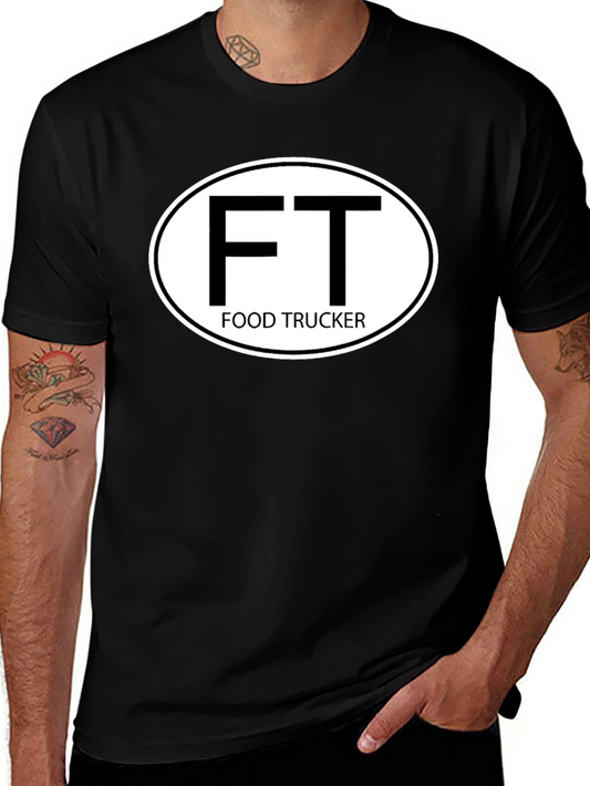 Food Trucker Graphic T-Shirt - FT Oval Design