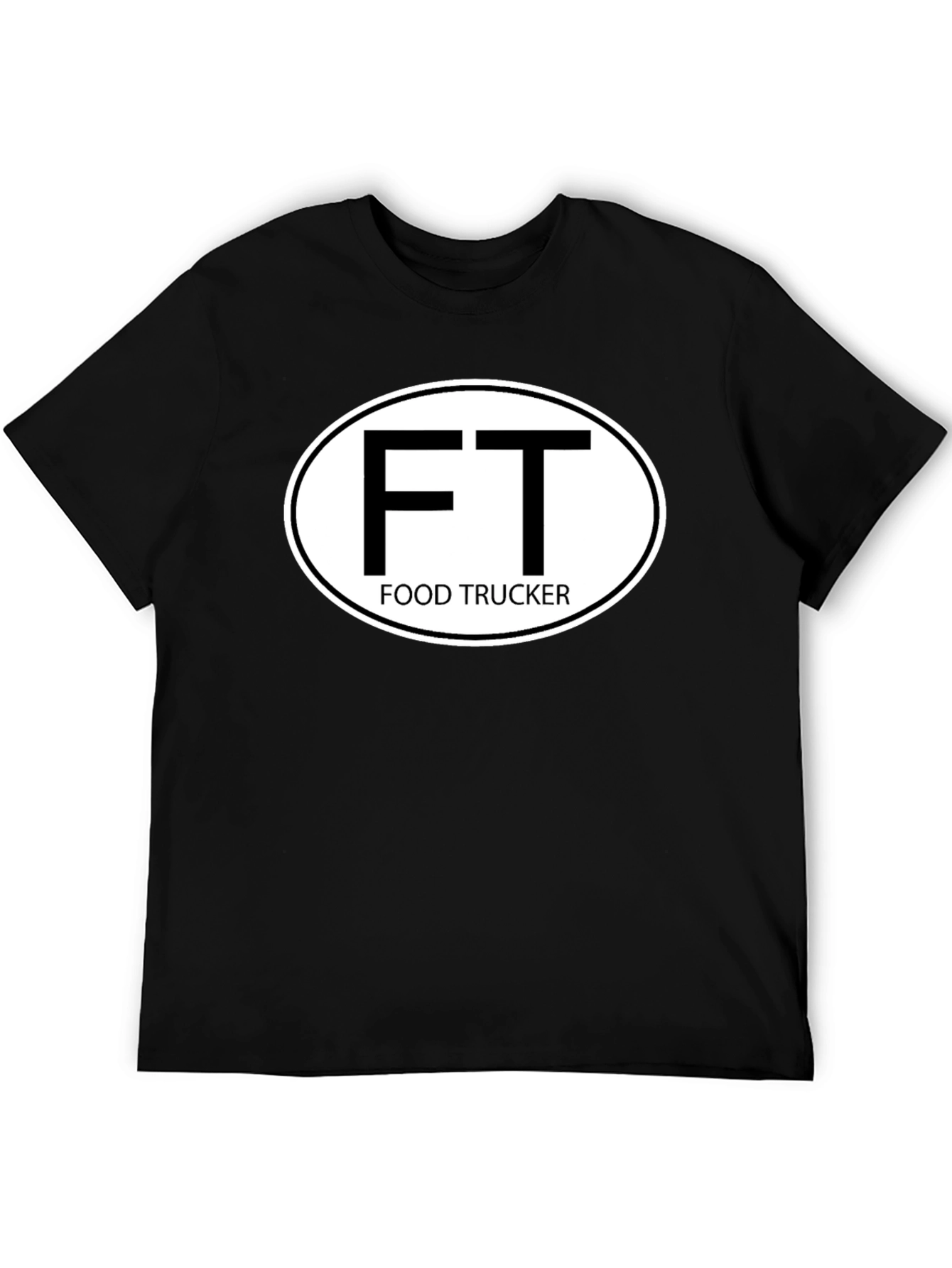 Food Trucker Graphic T-Shirt - FT Oval Design