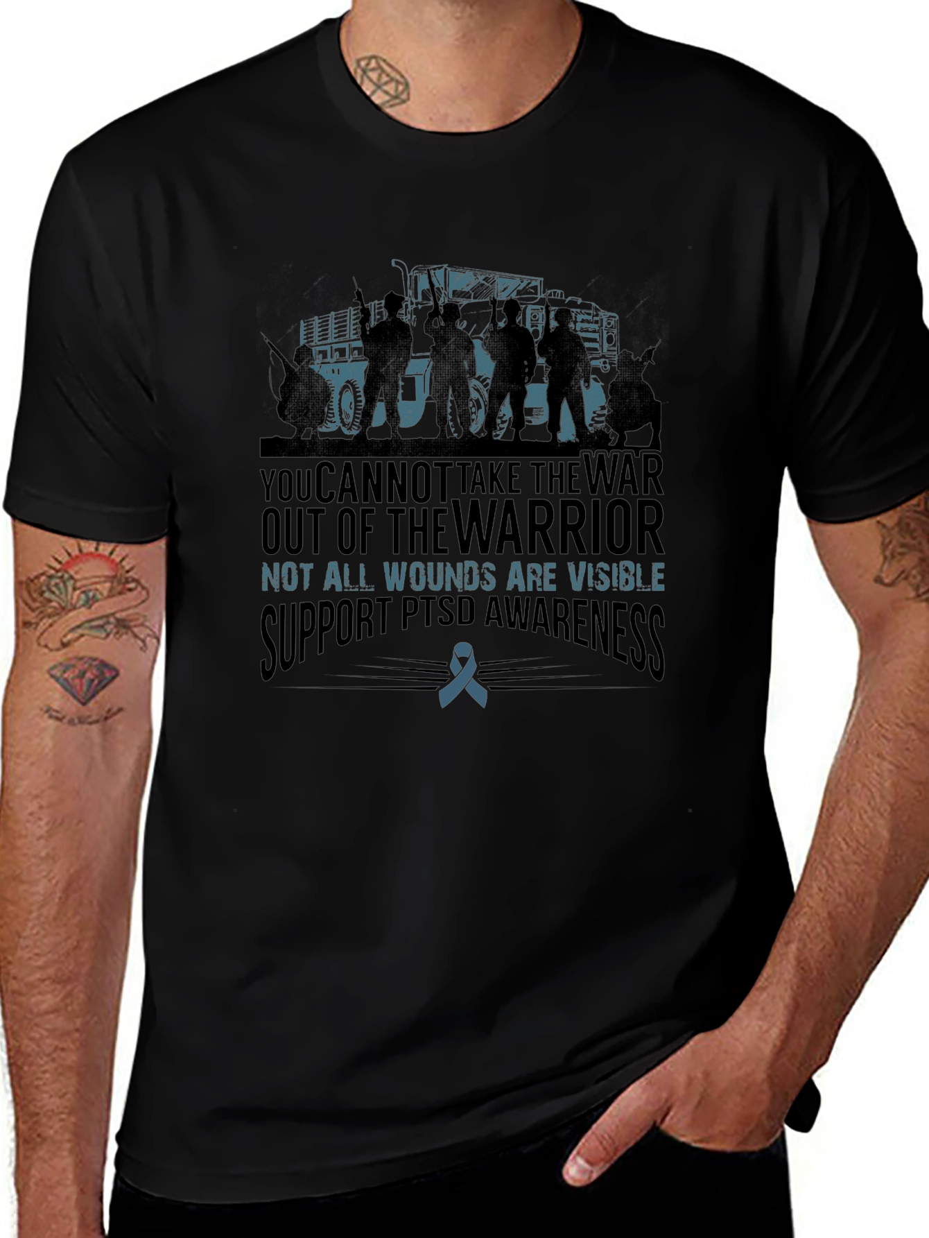 Support PTSD Awareness Graphic T-Shirt