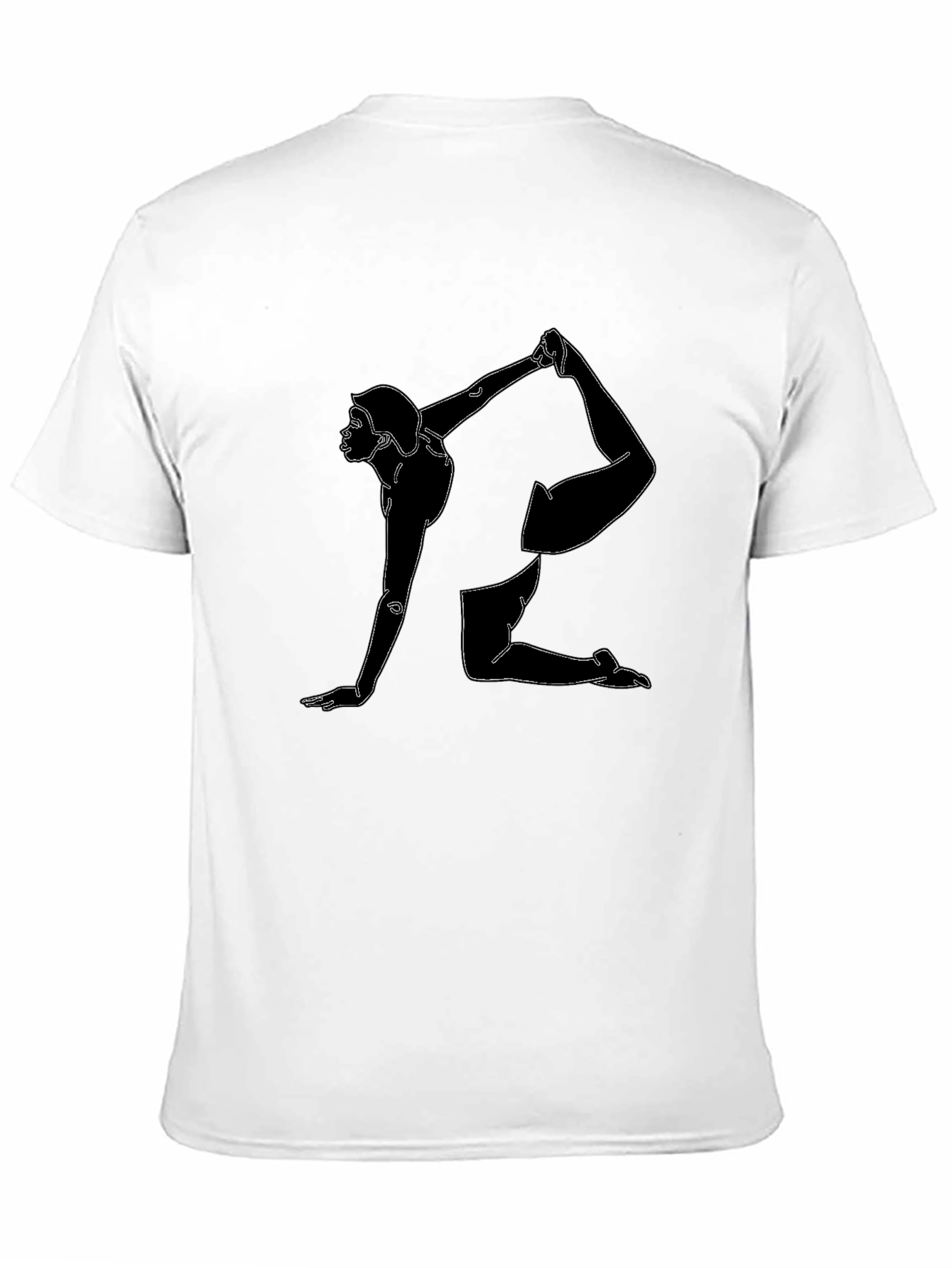 Yoga Pose Graphic Black T-Shirt