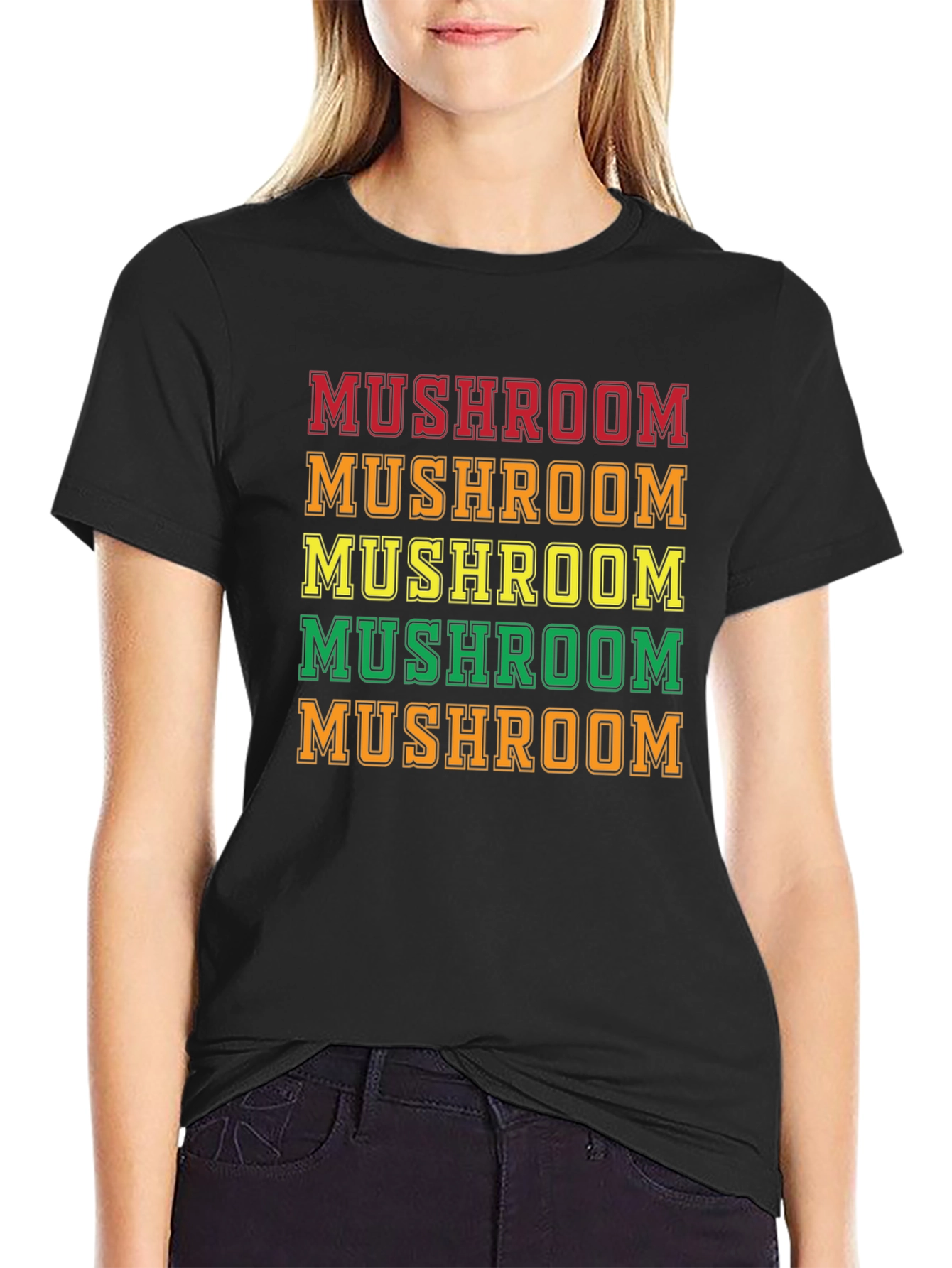 Mushroom Graphic Tee - Retro Style