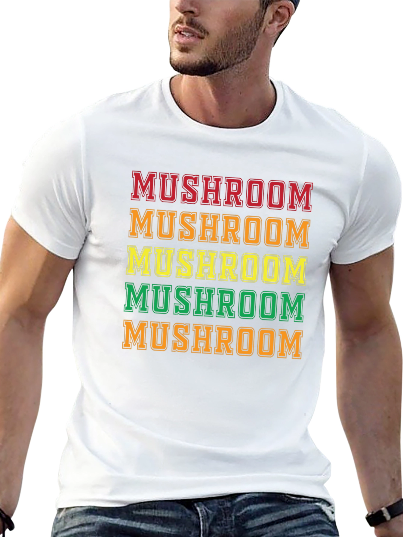 Mushroom Graphic Tee - Retro Style