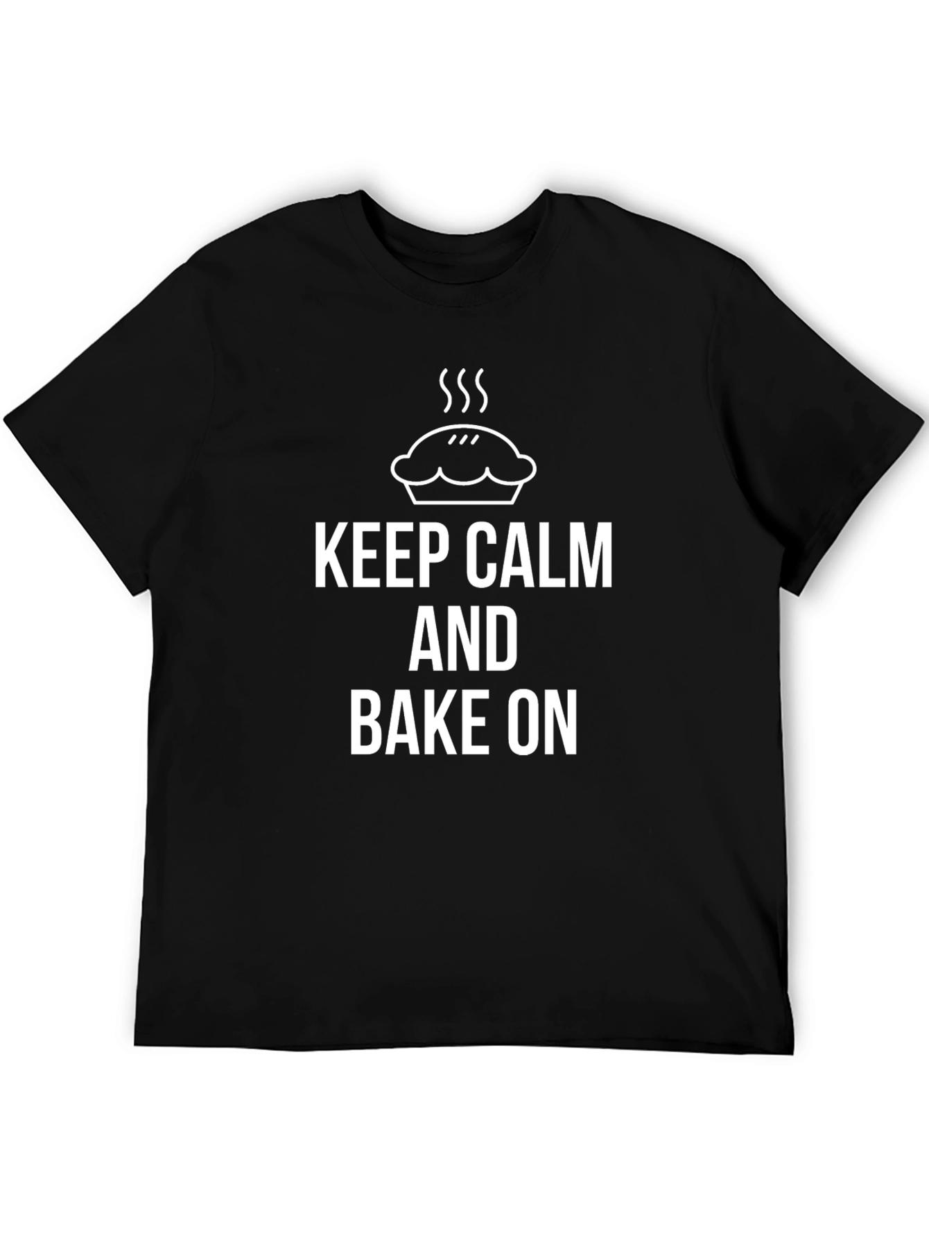Keep Calm and Bake On Funny Baking T-Shirt