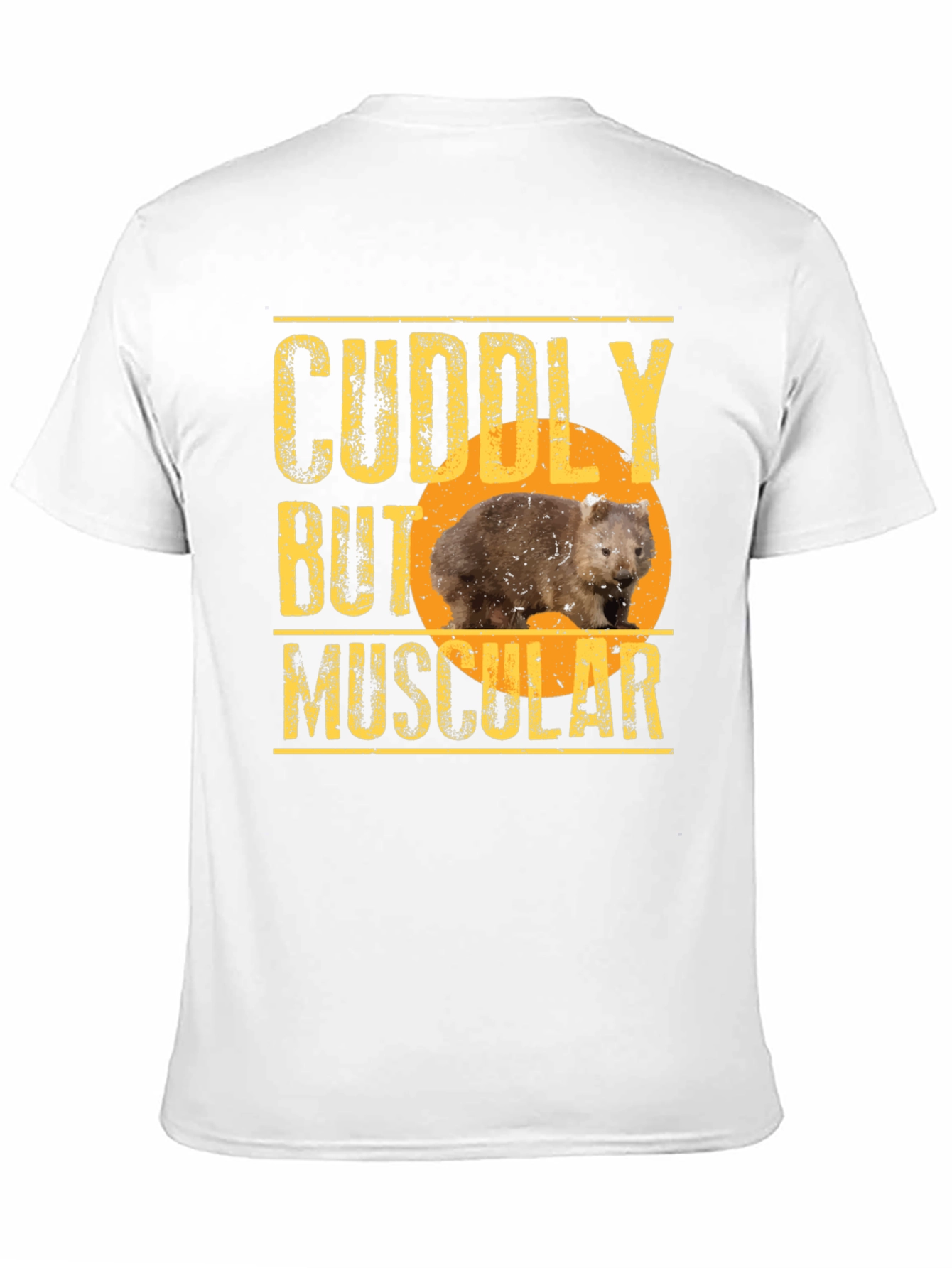 Cuddly But Muscular Wombat Graphic T-Shirt
