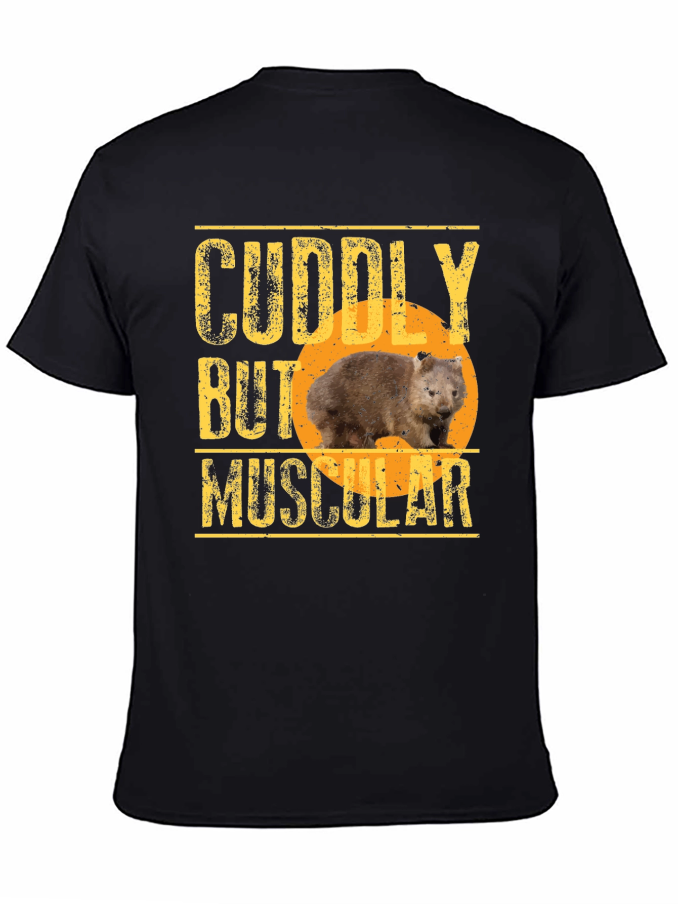Cuddly But Muscular Wombat Graphic T-Shirt