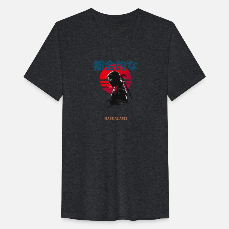 Mysterious Ninja Warrior in Red Sunset for a