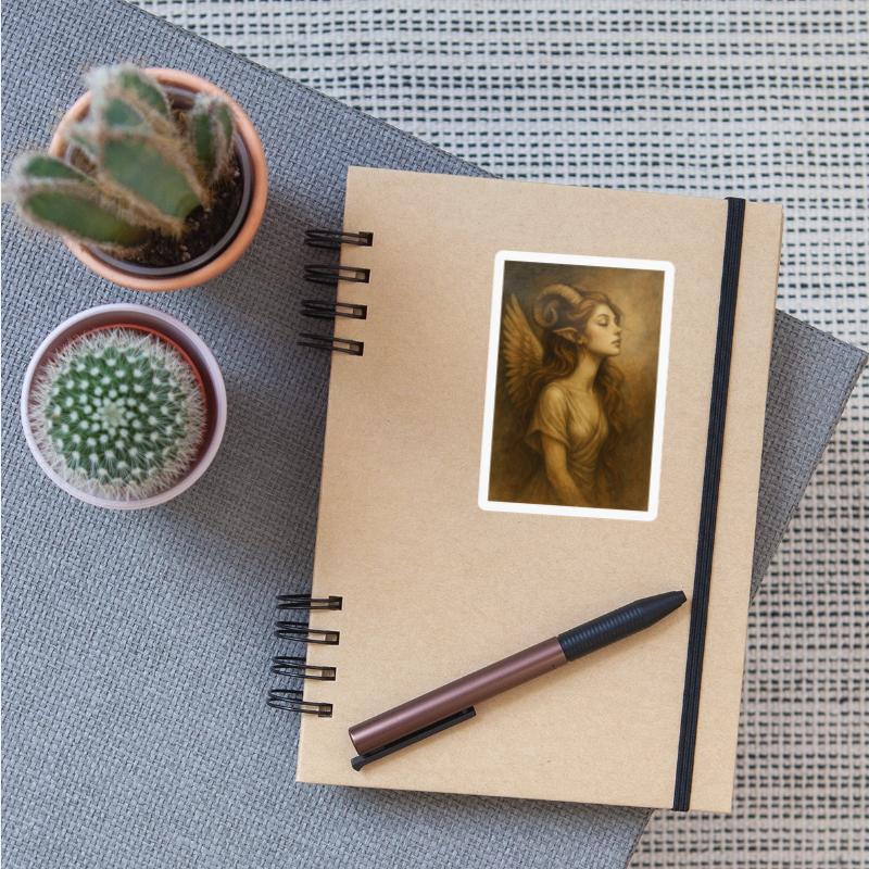 mystic – horned fantasy being with wings