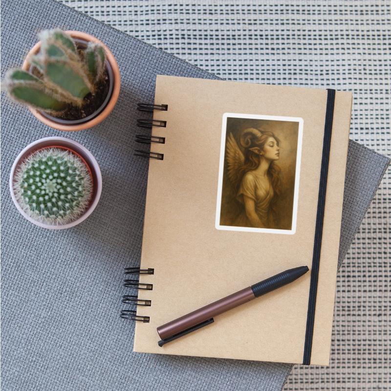 mystic – horned fantasy being with wings