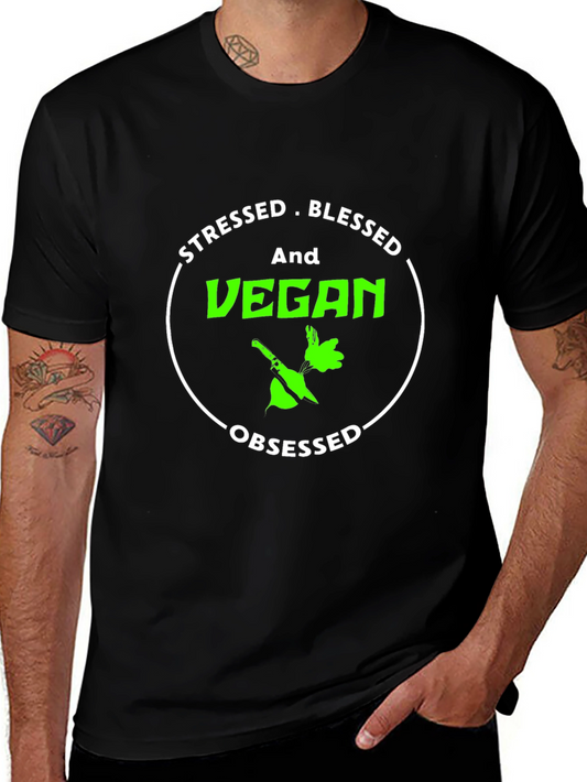 Stressed Blessed And Vegan T-Shirt