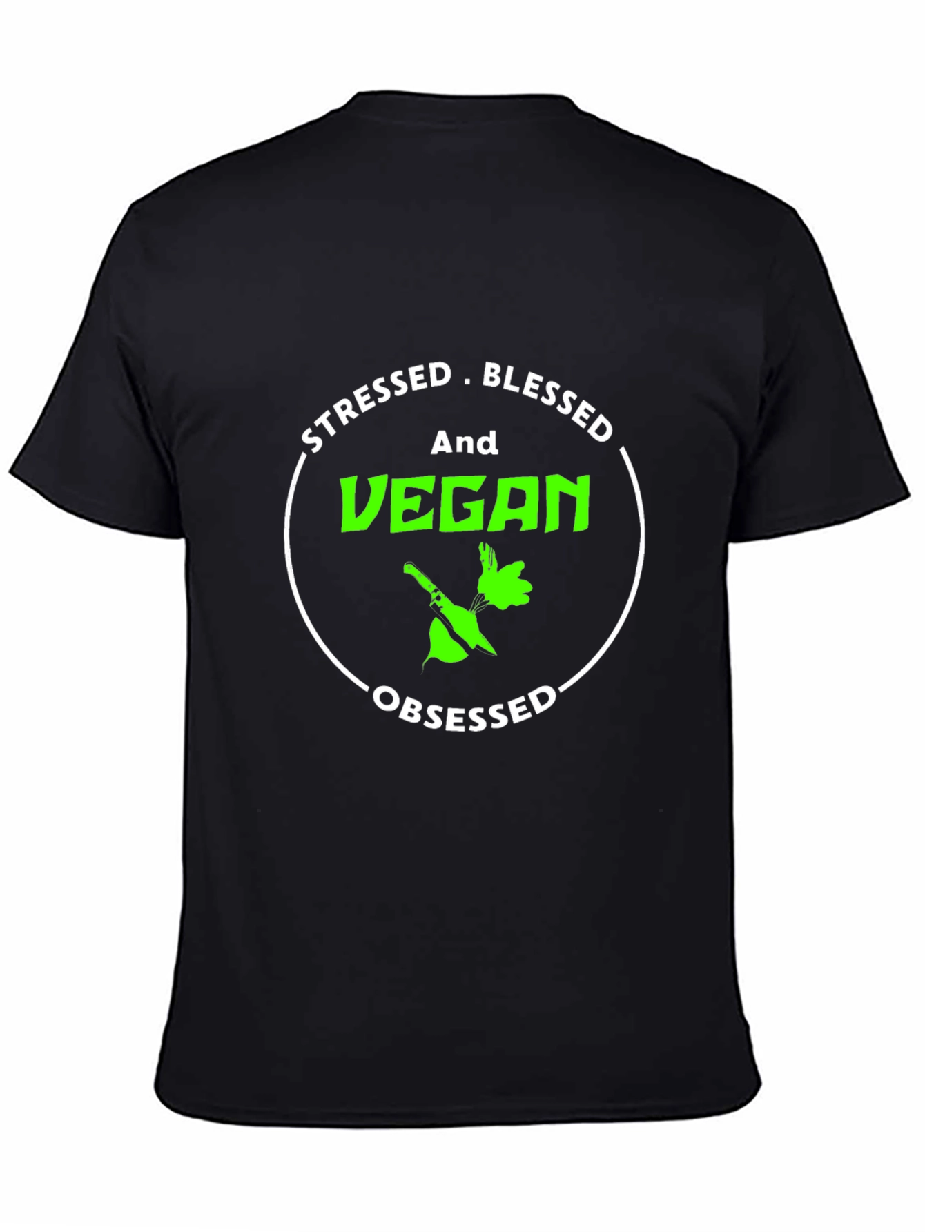 Stressed Blessed And Vegan T-Shirt