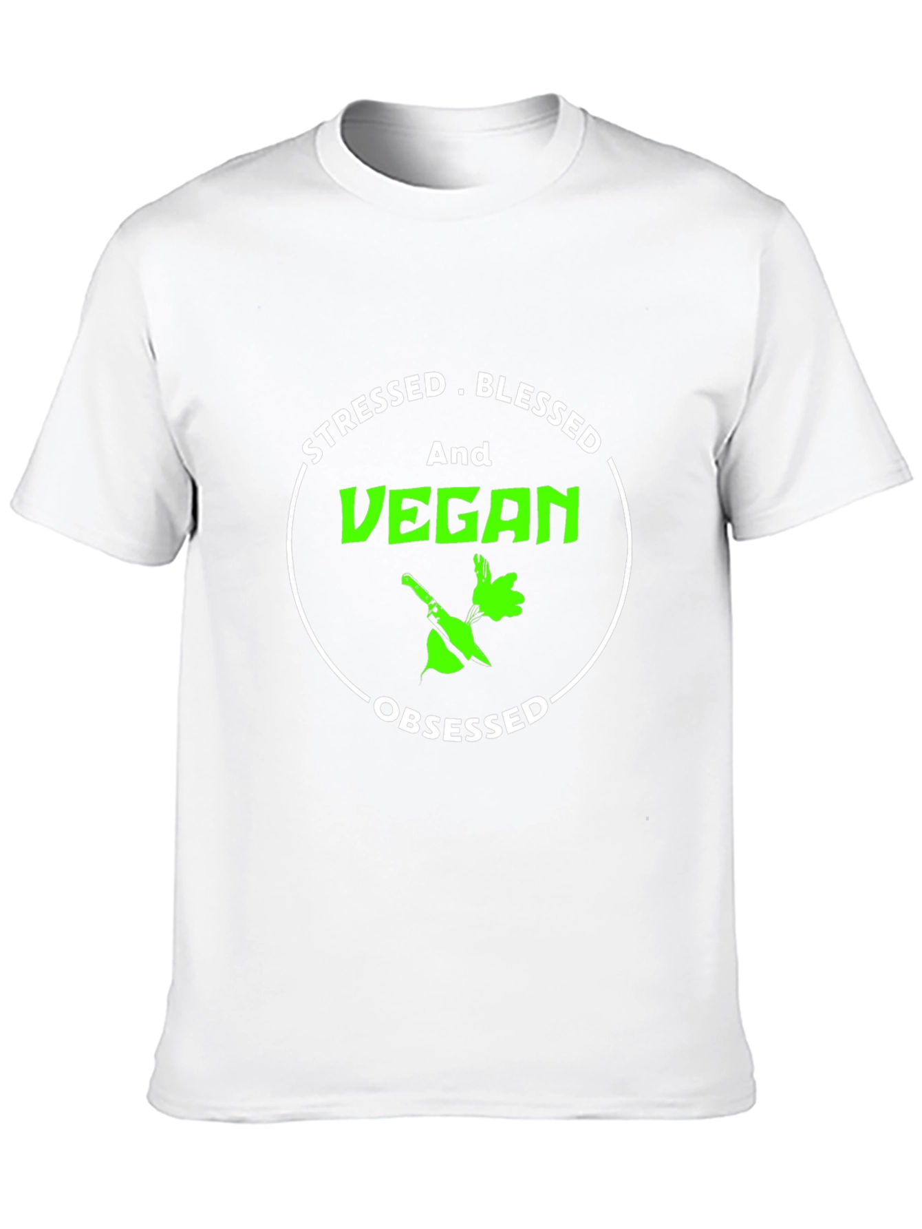 Stressed Blessed And Vegan T-Shirt