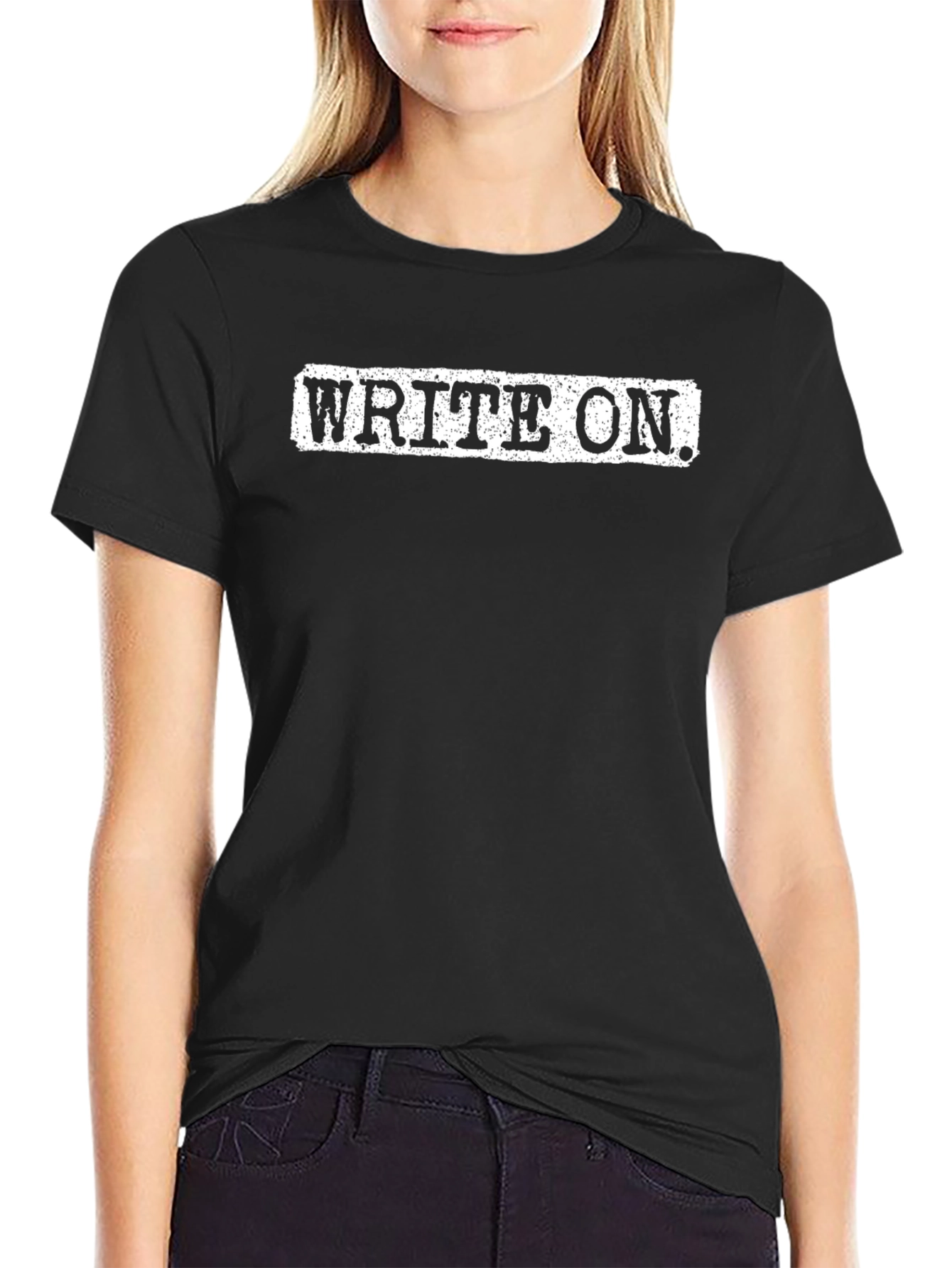 Write On. Graphic Tee - Unisex Black T-Shirt
