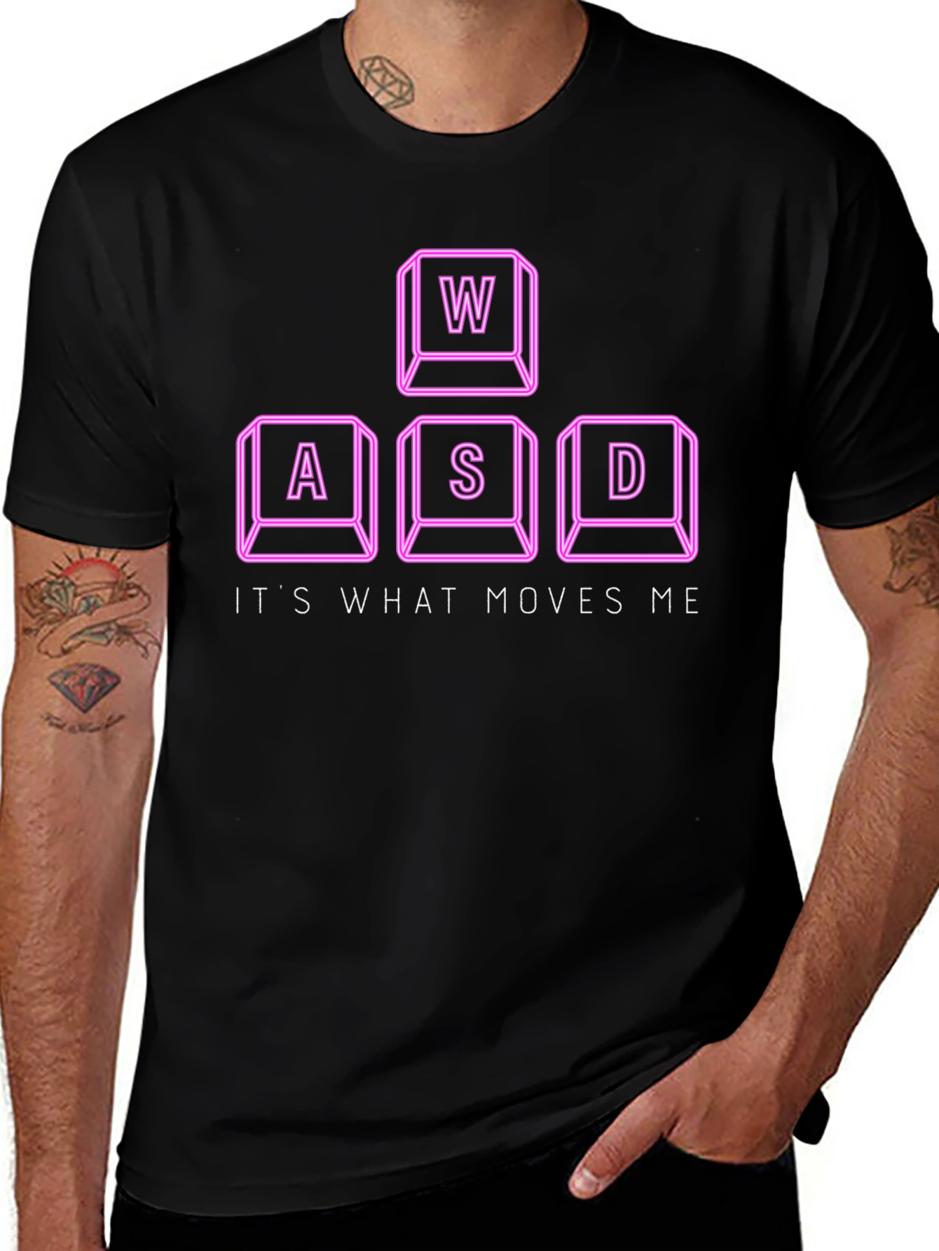 Gamer T-Shirt - WASD Keys Design